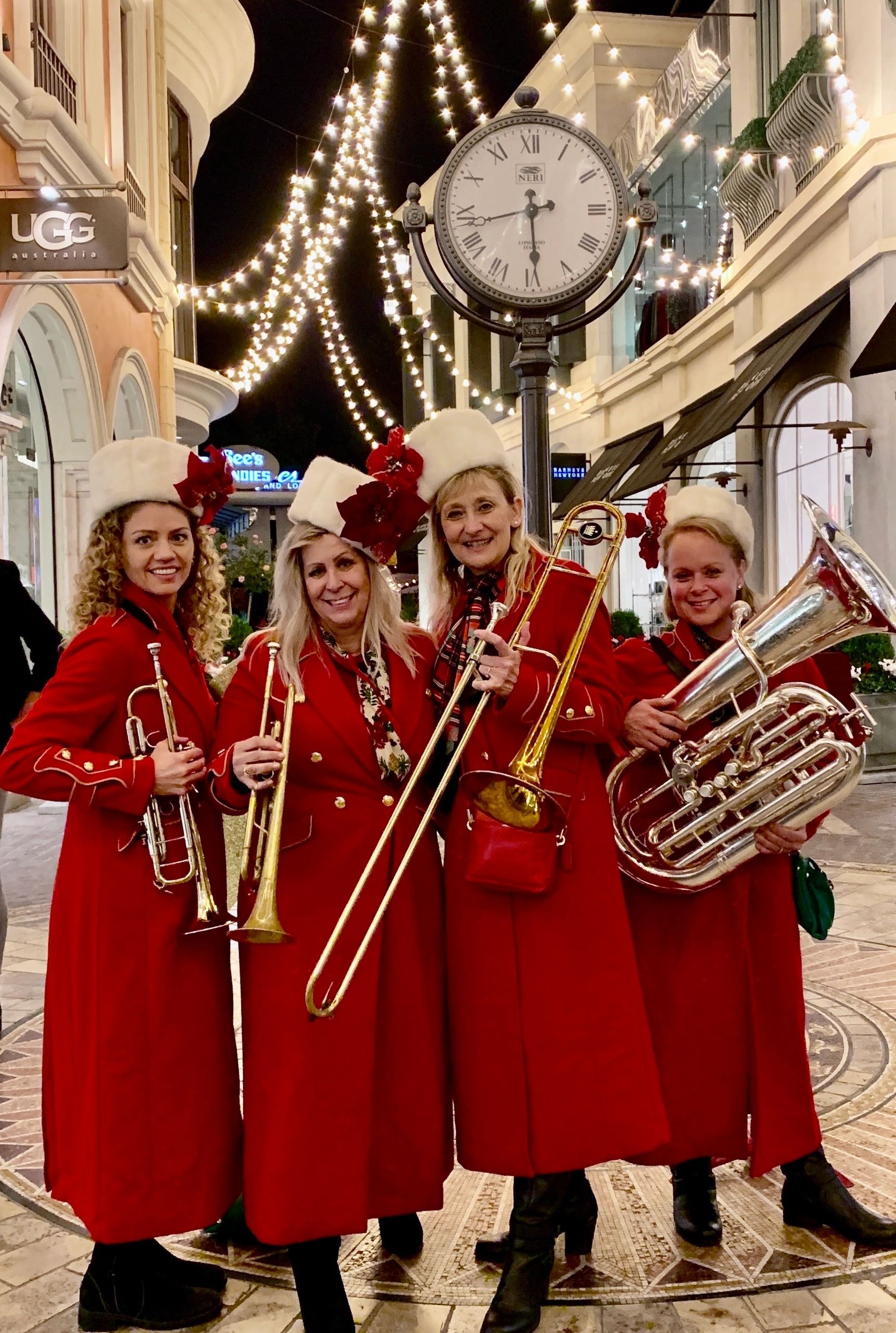 Belle Air Brass holiday street performance